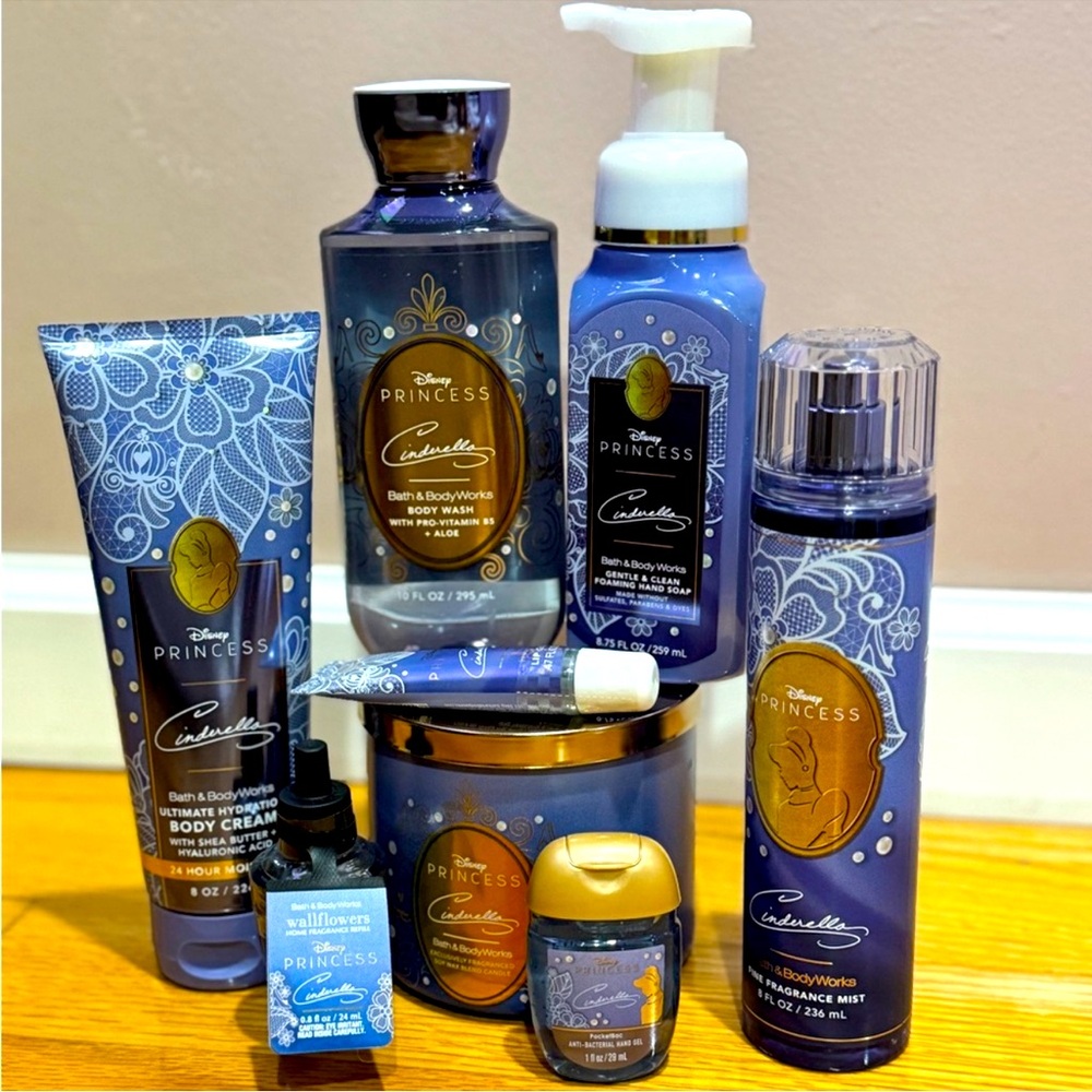 NWT Bath & Body Works Disney Princess Cinderella 8Piece Curated Set